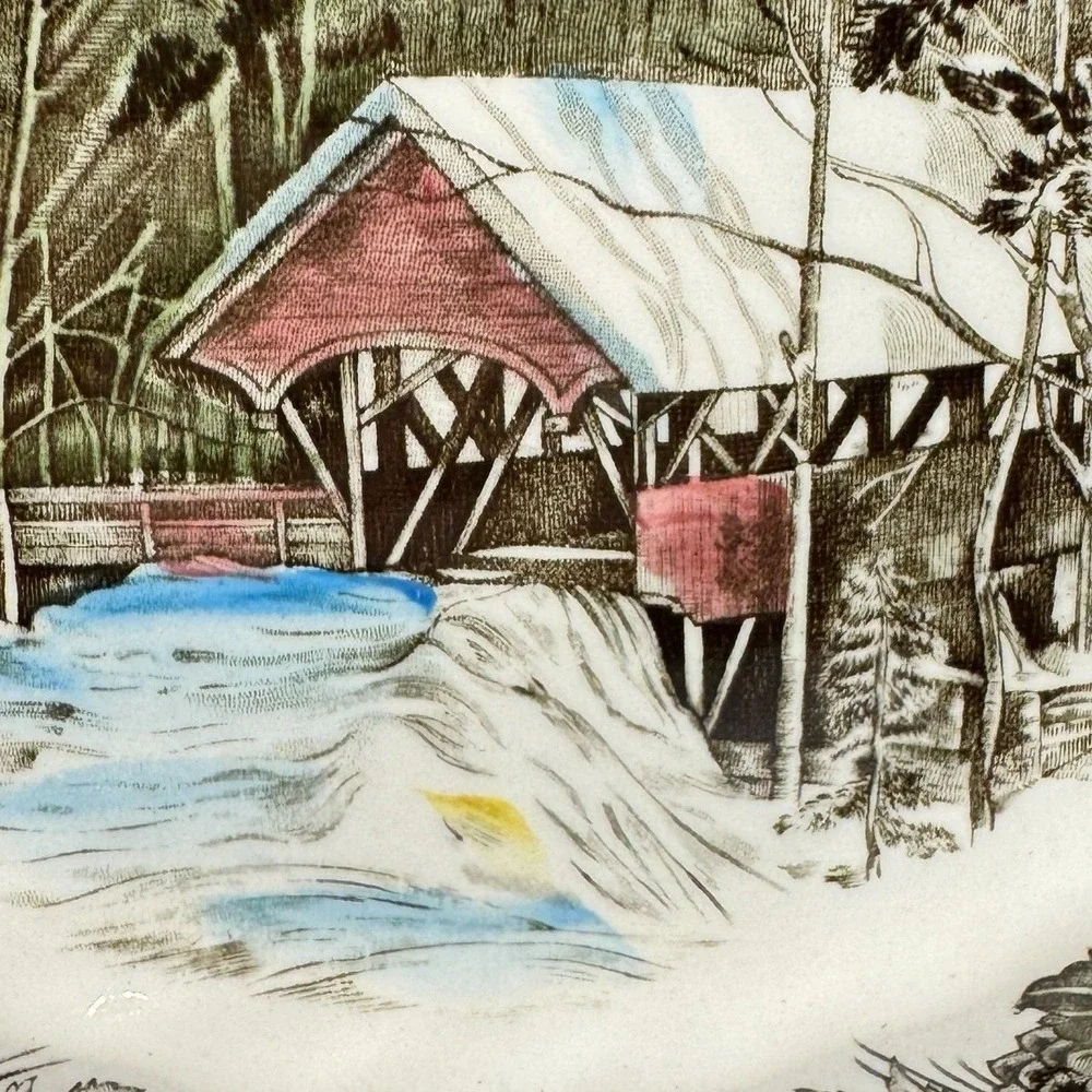 Johnson Bros. The Friendly Village Covered Bridge, Square 7.5